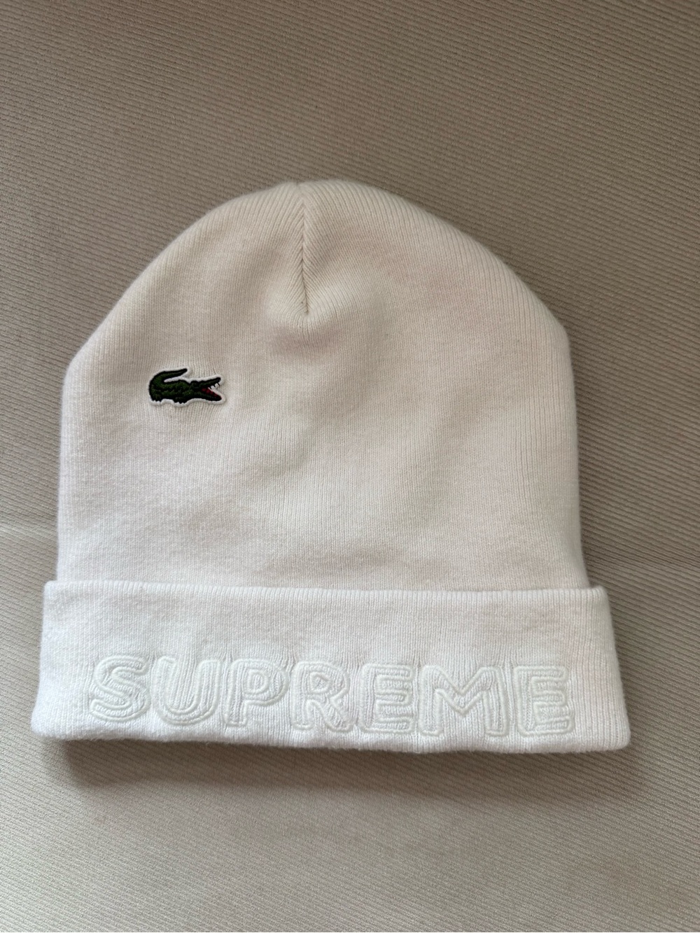 Supreme X Lacoste Beanie FW19 Edition Cotton/Cashmere